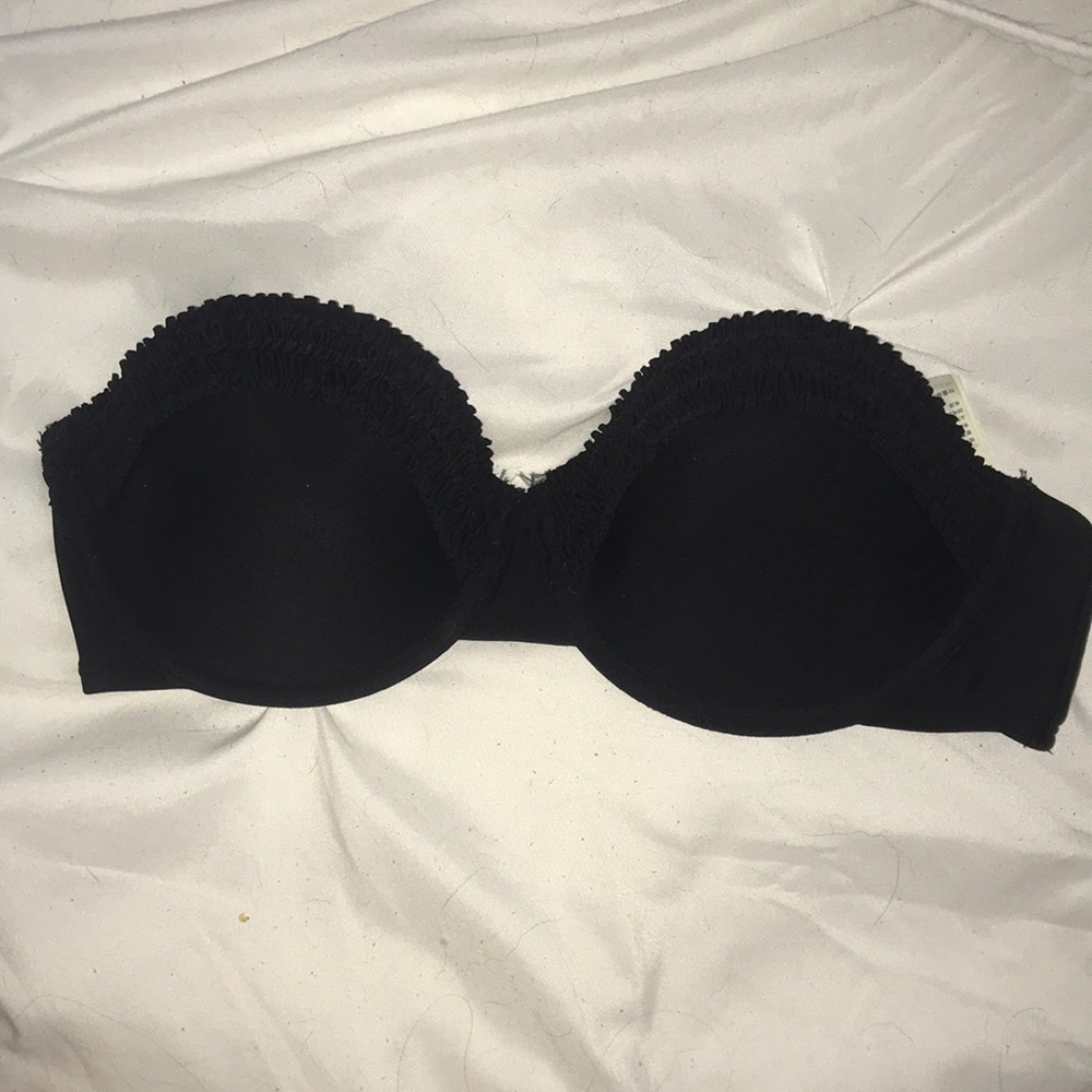 Hollister Black strapless bikini top